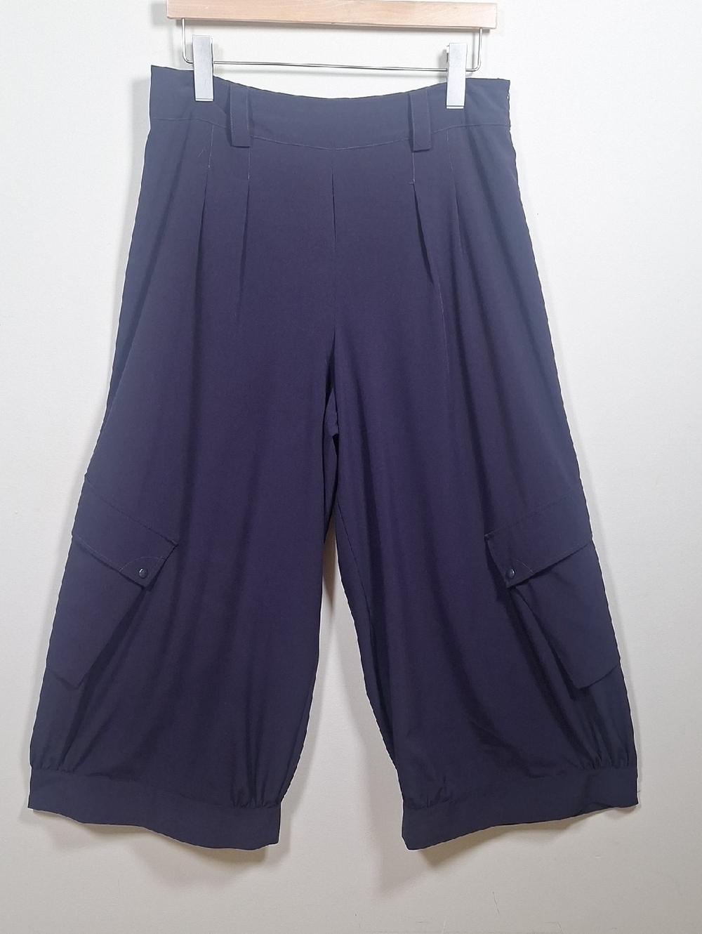Lauren Vidal Wide Leg/Barrel/Culotte/Cargo Lightweight Side Zip Pants Size M